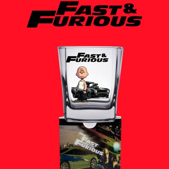 PEANUTS/ 90's and 2000 era MOVIES Mashup Shot Glasses/Gift Boxes, Unique Gift! - Picture 9 of 14